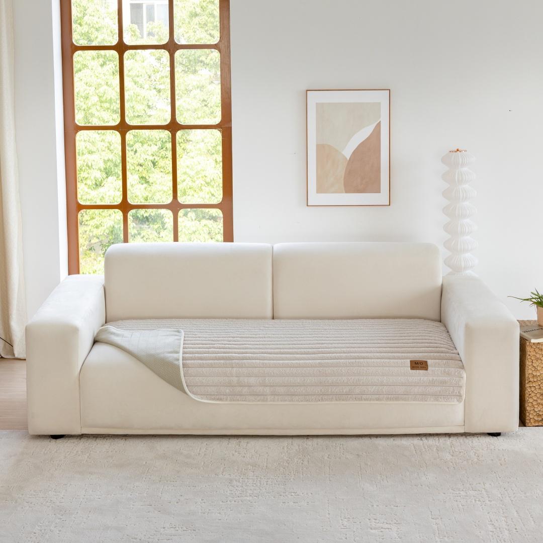 

Полоски жаккардовый искусственный мех кролика противоскользящий плюшевый чехол для дивана Immation меховой чехол для диванной подушки для гостиной теплый чехол 60*60