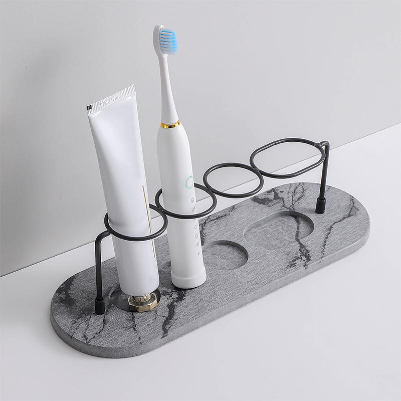 New Diatomaceous Earth Drying Mat Electric Toothbrush Holder Bathroom Waterproof Mat Coaster Absorbent Mat, Non-slip.