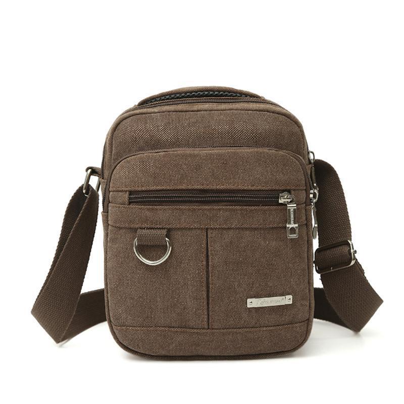 Men Shoulder Crossbody Bag Canvas Handbag Messenger Bag Casual Travel Bag