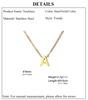 Cazador Stainless Steel A-Z Initial Letter Necklace for Women Alphabet Choker Chain Jewelry Birthday Gifts New Trend 2026