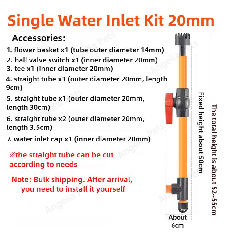 

PVC Aquarium Oil Removal Film Inlet Pipe Fittings Fish Tank Bottom Suction Oil Removal Kit Tank Filter Cleaning Accessories DIY