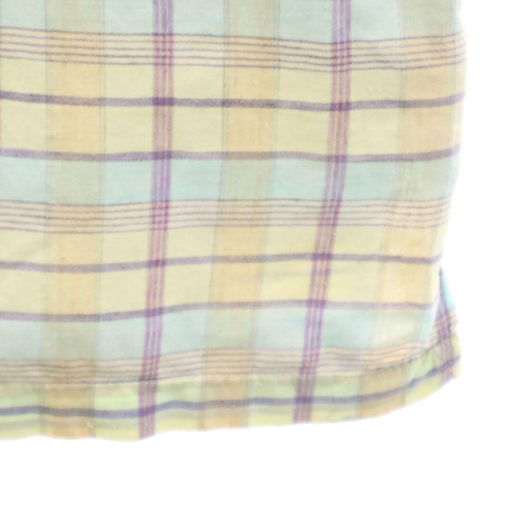 Denim Chic THE LATEST MODEL 60s Vintage Check Short Sleeve Open Collar Shirt Men's Used