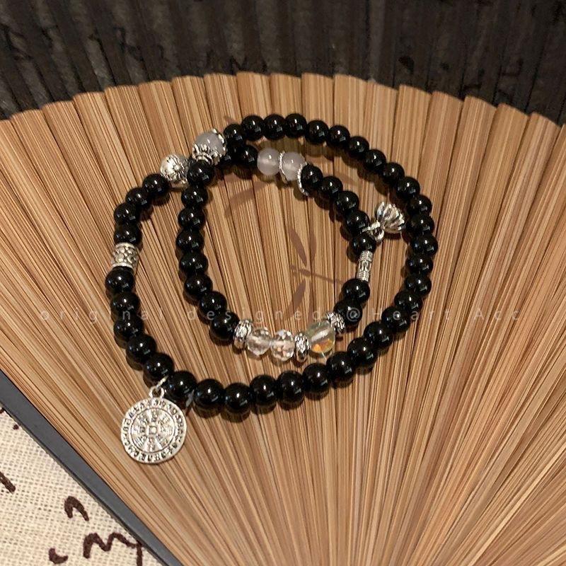 Mountain ghost flower beaded double-layer bracelet women's retro new bracelet personalized versatile jewelry