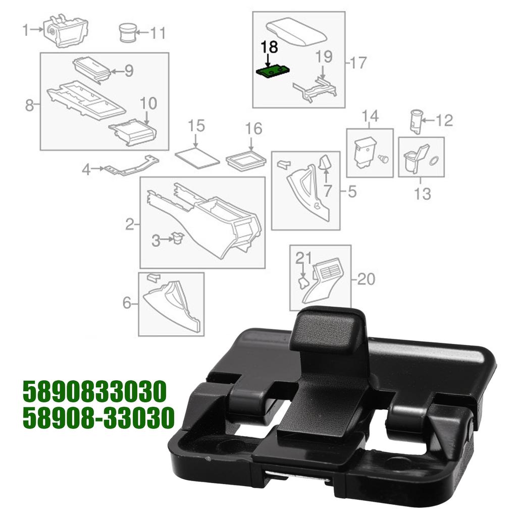 58908-33030 5890833030 Car Center Console Lid Latch Striker Arm Rest Lock Clips FOR Toyota Corolla RAV4 4Runner Camry Lexus