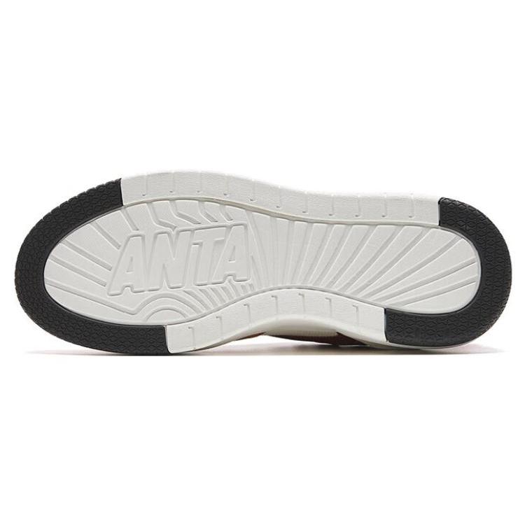 New Anta 982EVO Anti Slip Wear Resistant Low Top Skateboard Shoes Women's White Brown Red 122338062-5
