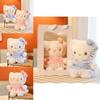 Hello Kitty Kuscheltier mit kariertem Kleid und Schleifen-Dekoration Für Sammler und Kinder