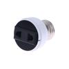 1Pc Universal E27 Abs Us/Eu/Au Plug Conector Suporte de Lâmpada Luminária Base de Lâmpada Adaptador de Parafuso Soquete de Lâmpada Portátil Branco