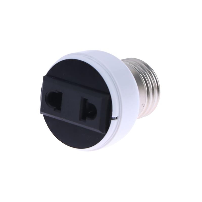 1Pc Universal E27 Abs Us/Eu/Au Plug Conector Suporte de Lâmpada Luminária Base de Lâmpada Adaptador de Parafuso Soquete de Lâmpada Portátil Branco