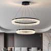 Light Luxury Italian Modern Chandelier - Grand Round Ring Nordic Lighting Fixture for Living Room or Hall