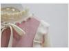 Girls' Red Knitted Pearl Sweater Dress - New Year's Winter Style