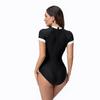 European and American fashion integrated Huludao zipper tight conservative sports racing approval Surf suit swimsuit women