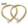 Wall Damage Free Curtain Holders 1 Pair Tiebacks for Drapes, Adjustable Rope Tie Backs, Faux No Drill Buckles Pearls Cord Buckle Holder Home