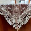 Embroidered Table Flag, Lace Embroidery, Polyester Hollow, Long Tablecloth Fabric, Simple Home Decoration, Coffee Table TV