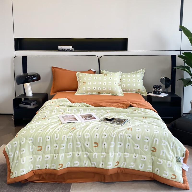 Yamok Washed Cotton-Linen Soybean Fiber Summer Quilt Set