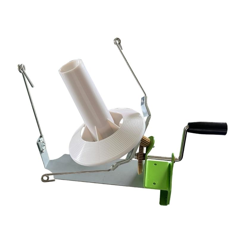 Fiber Winding Tool Manual Clamp On Ball Maker with Hand Turn and Large Winding Area, Table Mount Helper for Home Crafting Tasks Use