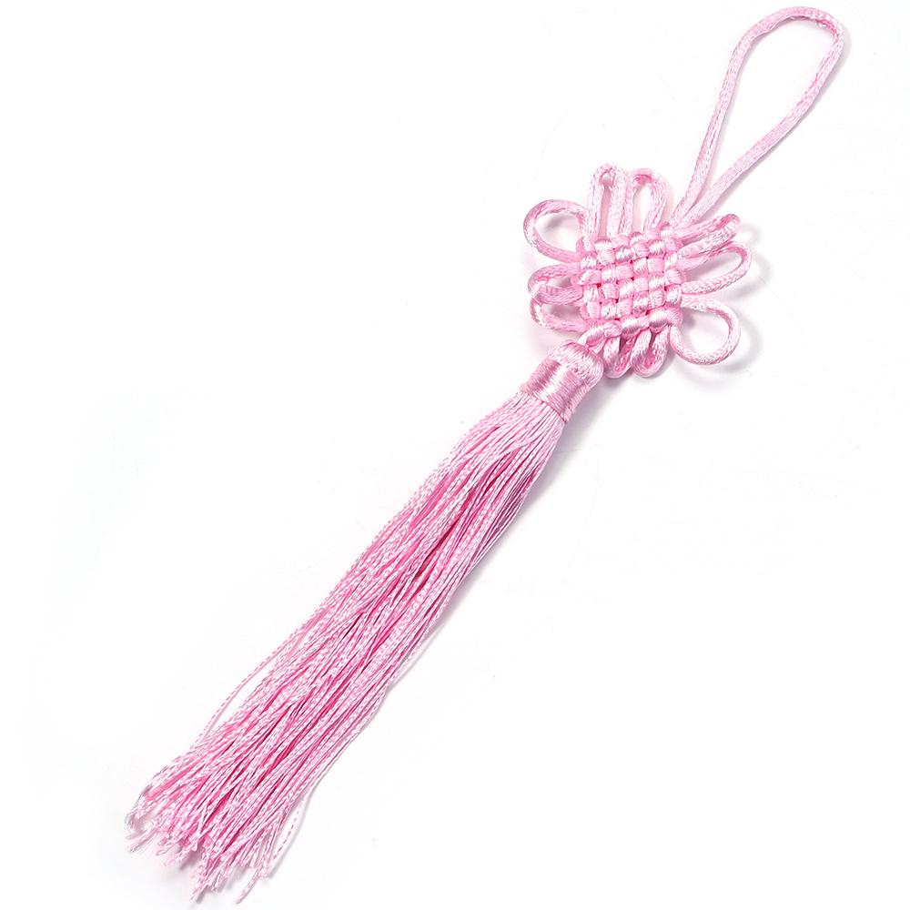 10pcs 21cm Chinese Knot Tassel Colorful Silk Fringe Tassel Trim For New Year Gifts Spring Festival Home Decoration Accessories