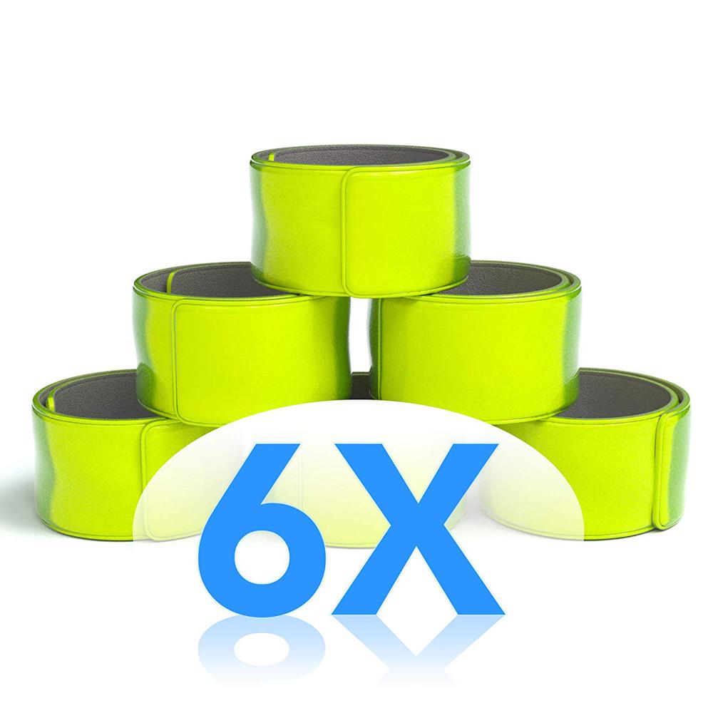 6pcs Reflective Safe Leg Pants Clip Strap Beam Band Bottom Belt