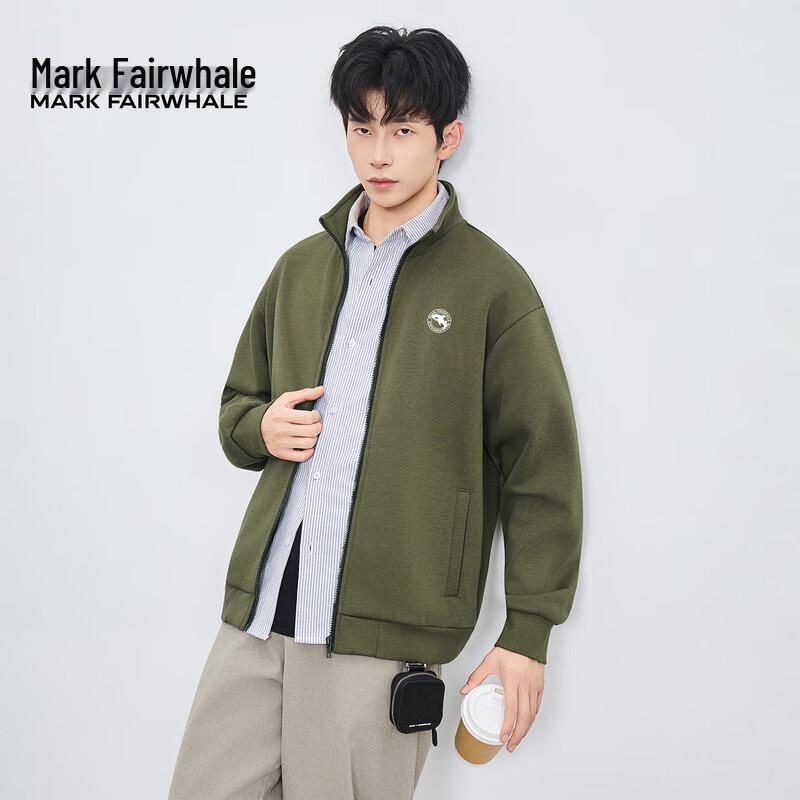 Mark Fairwhale Men's Autumn Fleece-Lined Cardigan Jacket