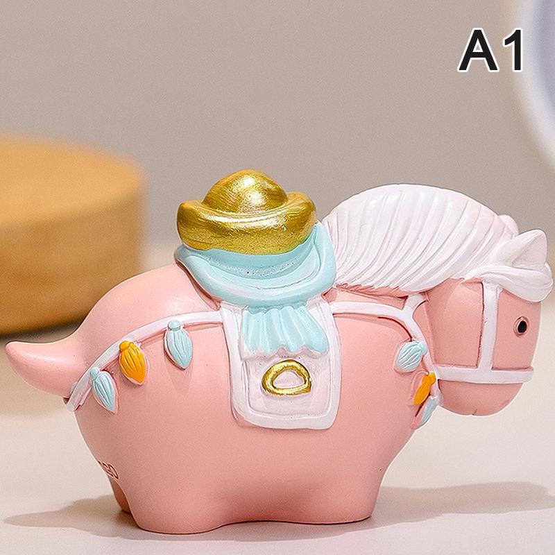 

Милые фигурки лошади по знаку зодиака, фигурка лошади Тан, символ процветания и богатства, талисман лошади, смола, настольное украшение для дома, год