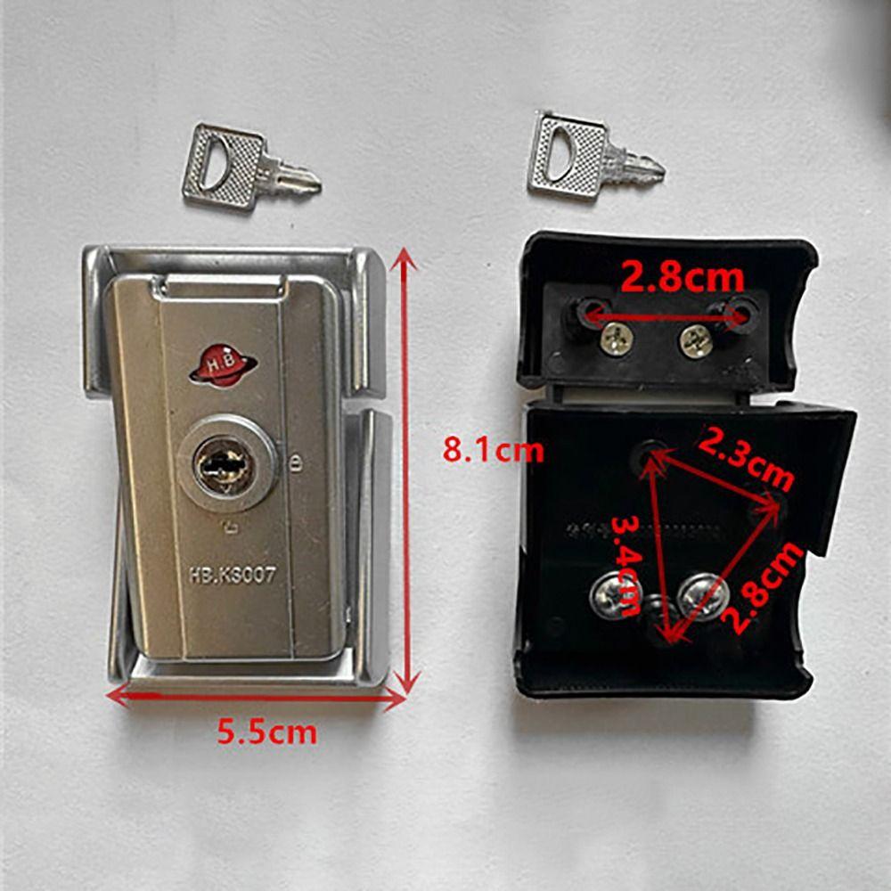 Černý Stříbrný Zámek Kufru Přezka Proti Krádeži 3místný Kombinační Zámek Odolný Zámek na Klíček Zavazadla