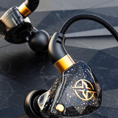 Stereo Wired Earbuds 3.5mm Wired Earphone Elbow with Mic Wired Headset Round Head Universal Earpiece Headset Sport