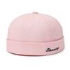 Hipster Embroidery Male and Female Couples Hip Hop Street Melon Fur Hat Spring and Autumn Personality Sailor Brimless Hat