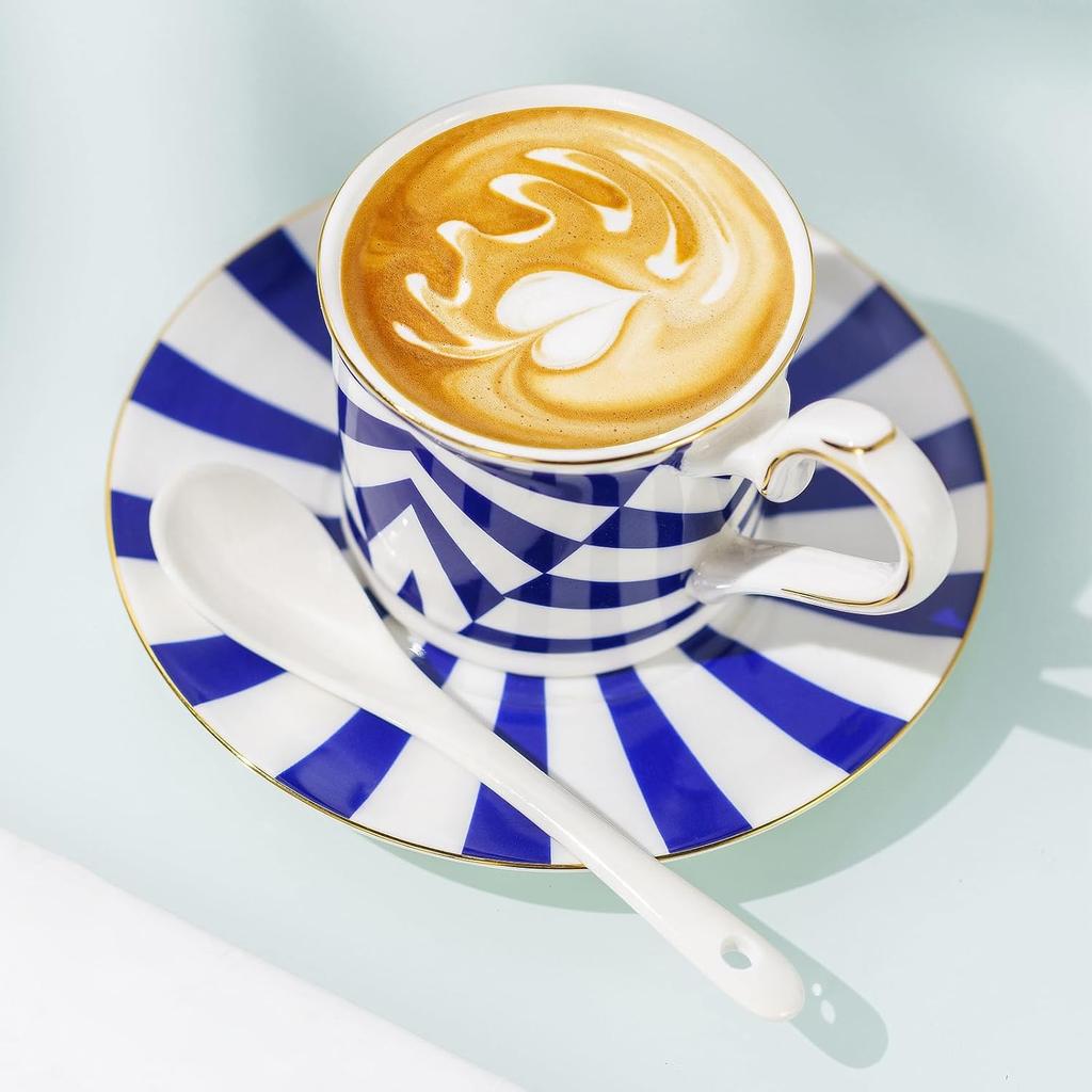Set of 6 Premium White Porcelain Coffee Spoons for Espresso, Tea, Sauces, and Desserts