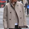 Women's Vintage Casual Solid Color Print Autumn Winter Long Sleeve Jackets & Coats Elegant