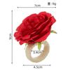 2 Pcs Flower Napkin Rings Rose/Peony Napkin Holder Handicraft Flower Napkin Rings Wedding Table Decoration for Birthday Party