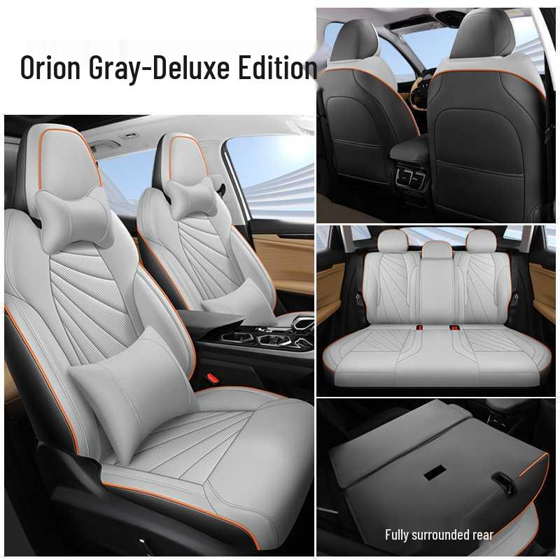 Breathable Perforated Leather Seat Covers for 23-25 Geely Boyue L – Full Coverage, Four-Season Use