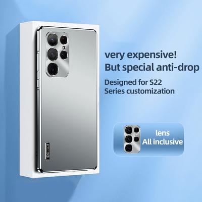 Pro Samsung Galaxy S25 S24 S23 S22 Ultra Pouzdro Matný Magnetický Kovový Materiál Ochranný Ultra-tenký Kryt Pro S24Ultra S25Ultra