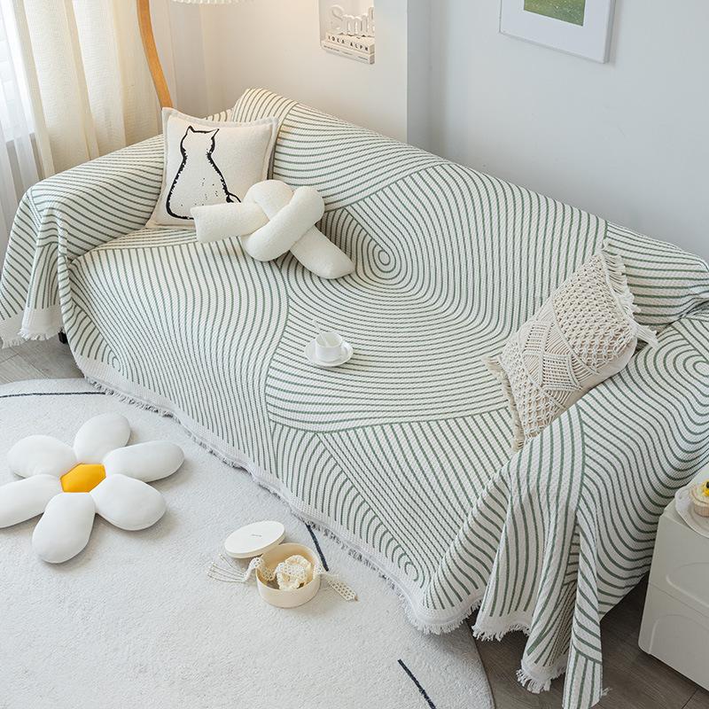 Sofabezug im INS-Stil, vier Jahreszeiten, universeller rutschfester Sitzbezug, nordischer einfacher All-Inclusive-Universal-Sofabezug, Handtuchdecke