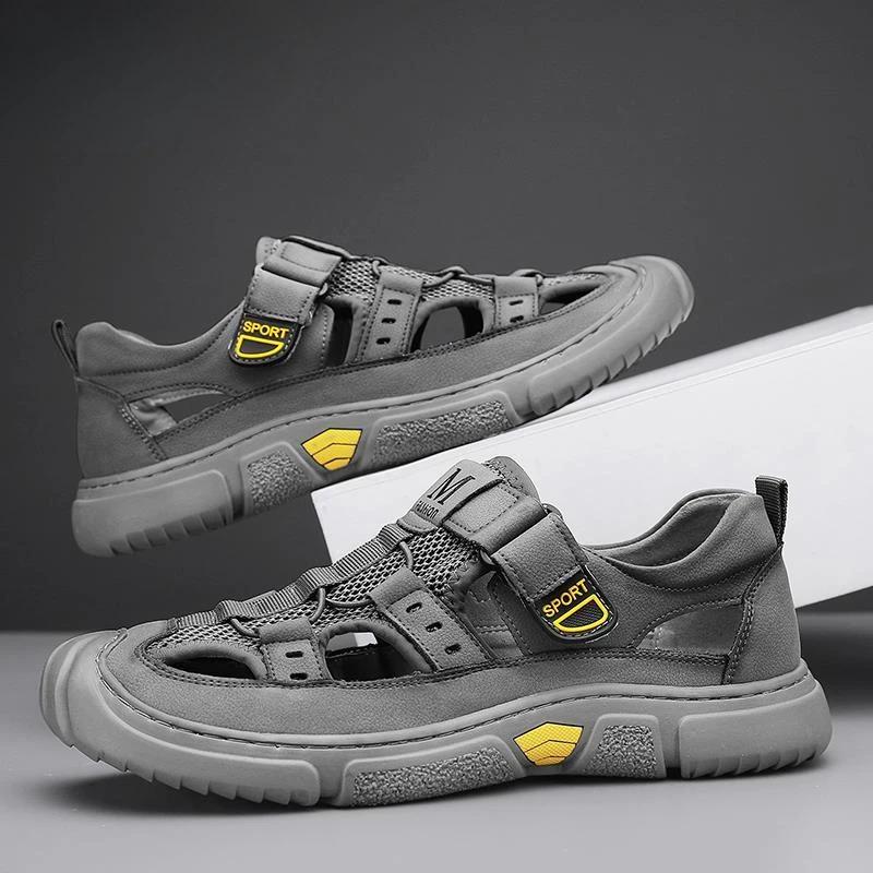 Men's Sandal Flat Casual Daily Use Male Shoe Clearance Sale Summer 2024 High Quality Breathable Styles on Offer Luxury Designer