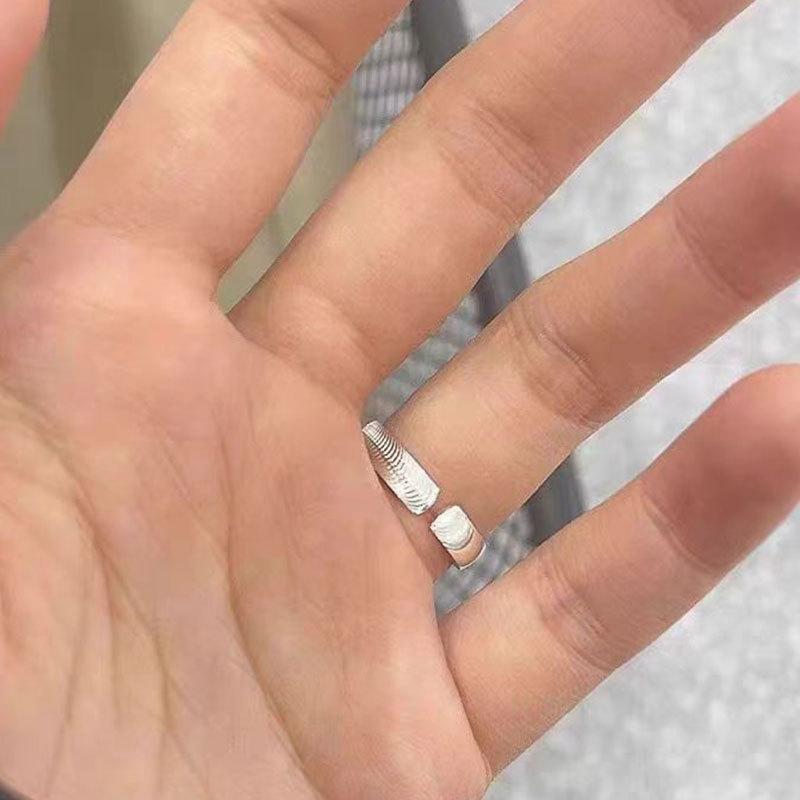 Кольцо с кошачьим глазом с матовой и блестящей отделкой Простое однотонное кольцо Нишевое кольцо с кошачьим глазом Кольцо