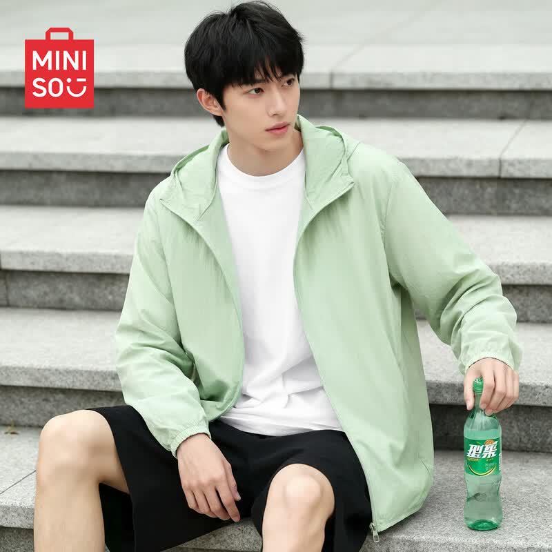 MINISO Men's Hooded Ice Silk Sun Protection Jacket