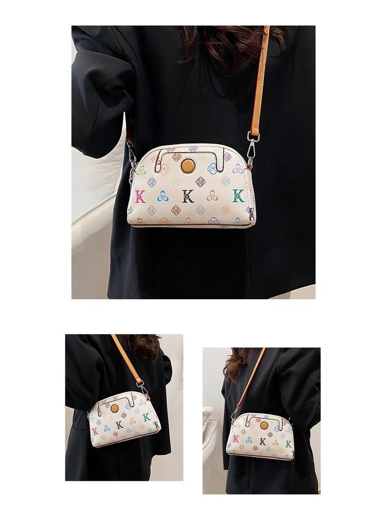 2025 Women's Luxury Double Layer Crossbody Bag - Large Capacity Phone Bag with Advanced Print and Zipper