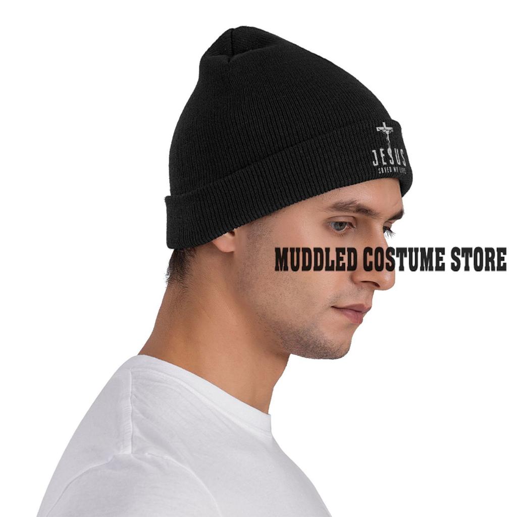 Jesus Is My Life Saver Images Beanies Caps Unisex Winter Warm Knitted Hat Men Women Street Adult Bonnet Hats