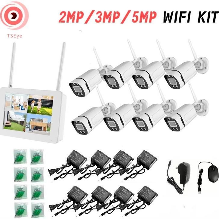Wireless WiFi NVR Kit with Screen Display for Monitoring
