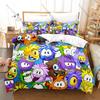 Cute Penguin Animal Duvet Cover + 2 Pillowcases 3D Print Polyester Bedding Set Kawaii Cool Bedroom Decor Bed Linens