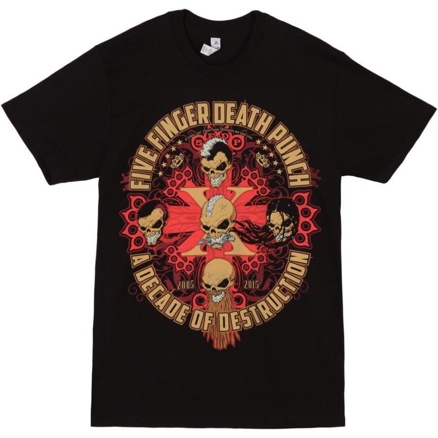 

Five Finger Death Punch Decade of Destruction Adult T-Shirt - Black (Large) XXXXXL різнокольоровий