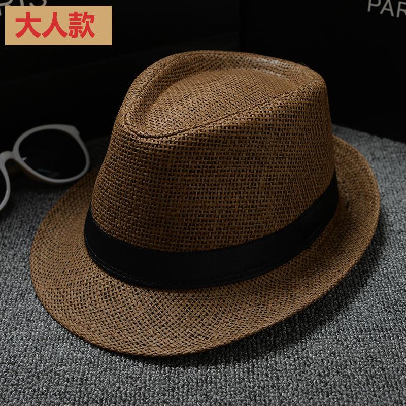 [Papyrus] Parent-Child Model, Panama Solid Color Jazz Hat, Children'S British Top Hat, Male And Female Couples Model