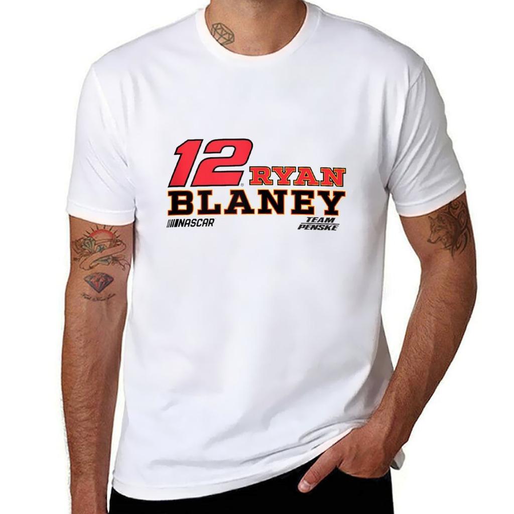 NASCAR - Ryan Blaney - Fahrer T-Shirt Baumwoll-T-Shirt-Pack Baumwoll-T-Shirt Mann T-Shirt