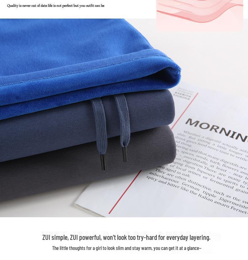 Black Solid Color Hooded Sweatshirt for Women - Korean Style, Loose Fit, Casual, Versatile, Plus Velvet Jacket for Autumn/Winter.