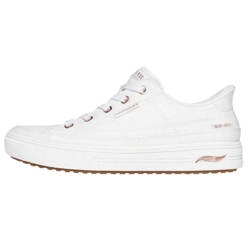 Skechers Arch Fit Arcade Удобные Модные Трендовые Низкие Повседневные Кроссовки Женские Белый 177197-WHT 35