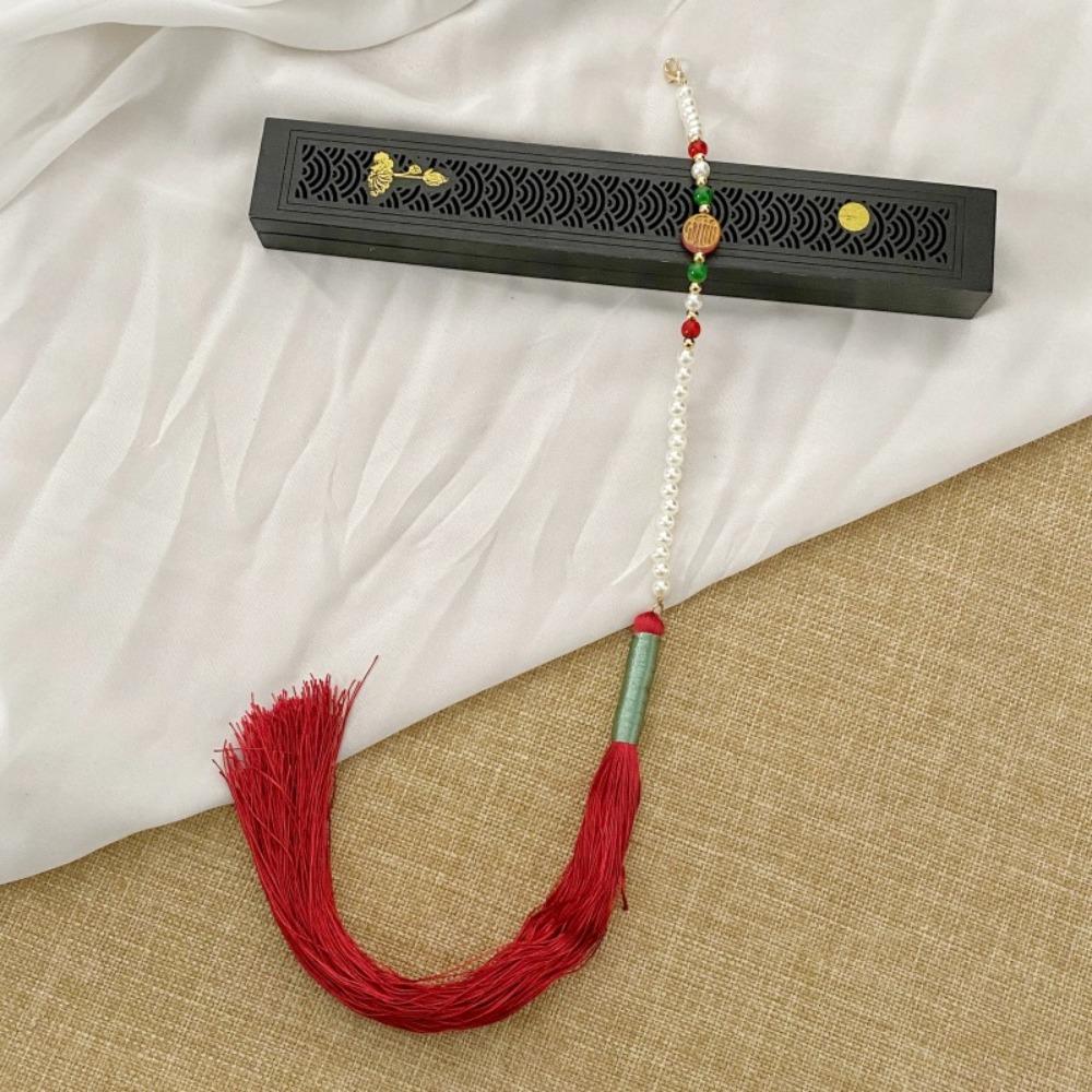 Chinese Style Long Chain Chocker Gold Sweater Necklace Trendy Pearl Beads Necklace  Beach