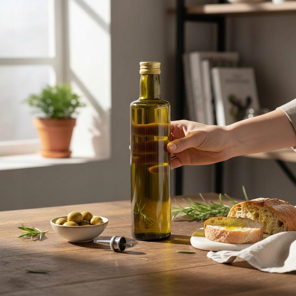 50x Bottle DORICA OLIVE 500ml Bottles for Olive Oil Juice 50pcs + CAP 0.5l
