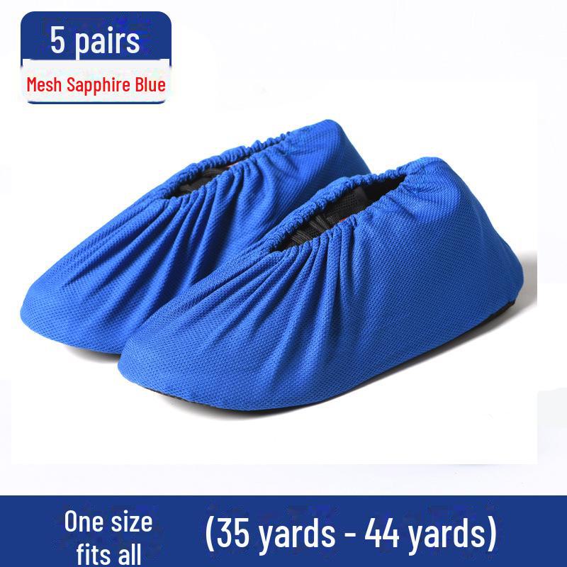 Durable Non-Slip Flannel Shoe Covers for Reusable Indoor Use - Ideal for Kids, Guests, and Students