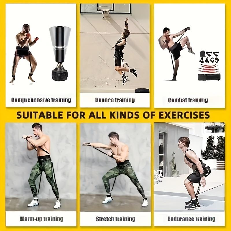 12pcs Boxing Resistance Training Strap Set Heavy Duty Bands For Boxing Taekwondo Home Training Body Workout Fitness Equipment