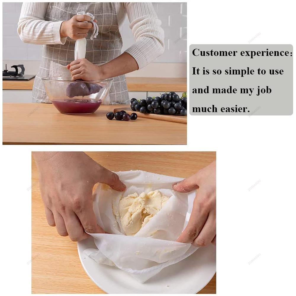 100 Mesh Soy Milk Wine Filter Bag Nut Milk Bag Coffee Tea Oil Yogurt Filter Net Mesh Food Reusable Nylon Filter Strainer