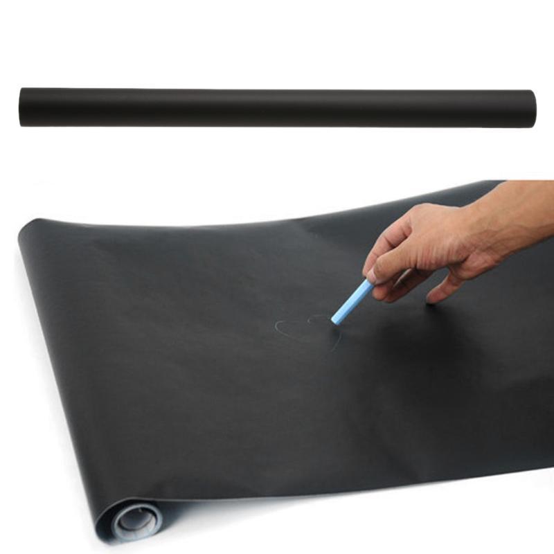 45*200cm Large Blackboard Wall Sticker Chalkboard Stickers Removable Black Board Krijtbord Pizarra Kids Office School Supplies